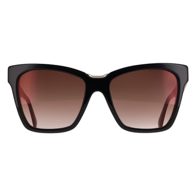 Max Mara MM0089 Spark3 01F Sonnenbrille in glänzendem Schwarz mit braunem Farbverlauf