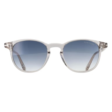 Tom Ford Holt-02 FT1302 20W glänzend kristallklar blau Verlauf Sonnenbrille