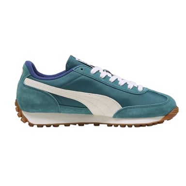 Puma - "Easy Rider" Vintage Sneaker für Herren, Leder, niedrig geschnitten (Smaragd/Weiß)