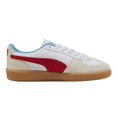 Puma - "Palermo" Sneaker für Herren, Leder (Weiß/Rot)