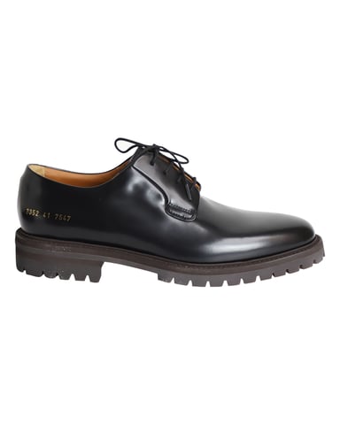 Common Projects Derby-Schuhe aus schwarzem Leder