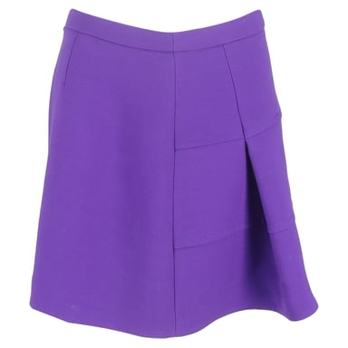 Victoria Beckham Midirock aus lila Wolle
