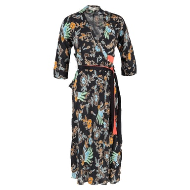 Diane von Furstenberg Madalena Midi-Wickelkleid aus mehrfarbiger Seide