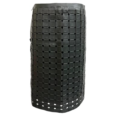 Bottega Veneta Webrock aus schwarzem Leder