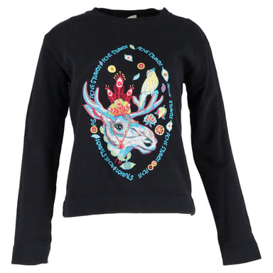 Acne Studios Oslavi Pullover aus schwarzer Baumwolle