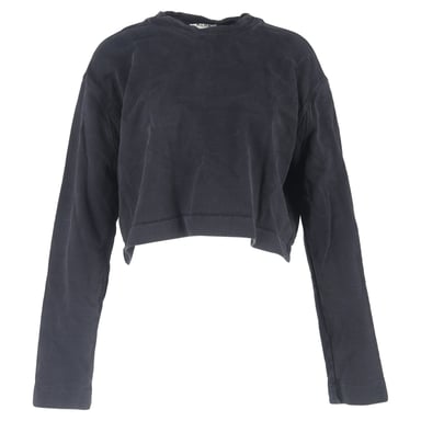 Acne Studios Rundhals-Pullover in Schwarz aus Baumwolle