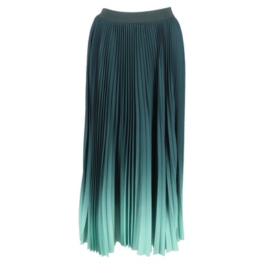 Max Mara Weekend Fulcro Faltenrock Midi aus grünem Polyester