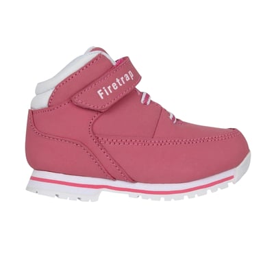 Firetrap - "Rhino" Stiefel für Baby, Leder (Pink/Weiß)