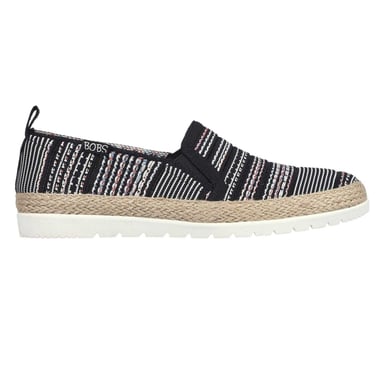 Skechers - "Twin Gore" Espadrillen für Damen, gewebter Stoff, Zum Anschlüpfen (Schwarz)