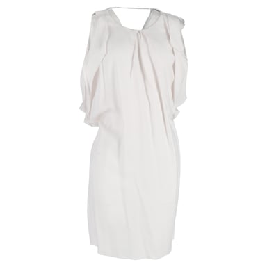 Ärmelloses, knielanges Kleid von Acne Studios aus weißer Viskose