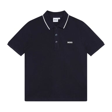 Boss - Poloshirt für Kinder, kurzärmlig (Marine)