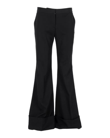 Stella McCartney Bootcut-Hose aus schwarzer Wolle