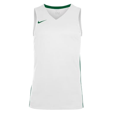 Nike - Basketball-Trikot für Kinder, V-Ausschnitt, Ärmellos (Weiß/Tannengrün)
