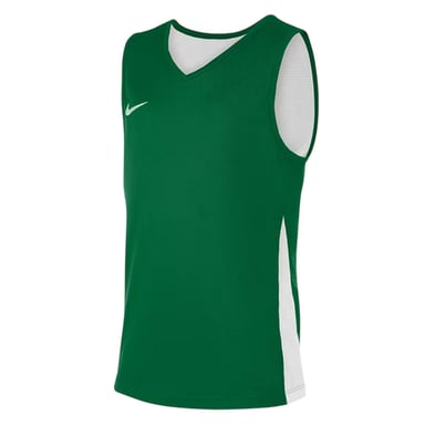Nike - Basketball-Trikot für Kinder, V-Ausschnitt, Ärmellos (Tannengrün/Weiß)