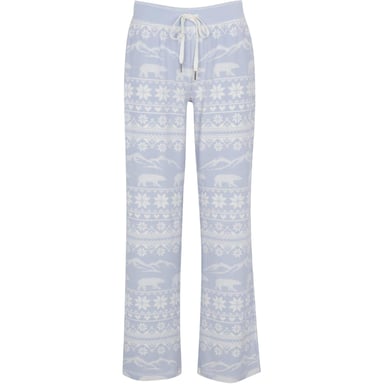 PJ Salvage - Loungehose für Damen , weihnachtliches Design (Hellblau)