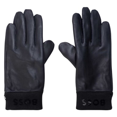 Boss - Handschuhe für Herren, Lammleder (Dunkelblau)