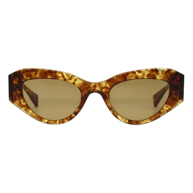 AllSaints - "Calypso" Katzenauge-Sonnenbrille für Damen (Ambra Marmoriert)