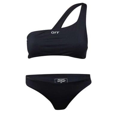 Off-White - Zweiteiliger Badeanzug für Damen (Schwarz/Weiß)