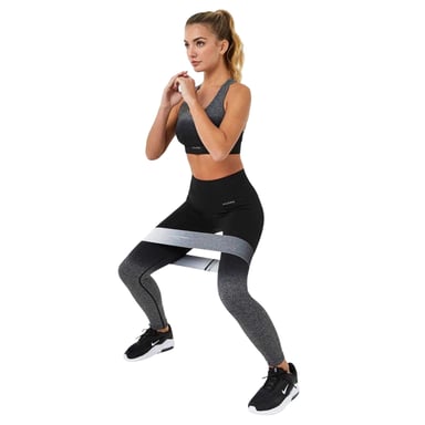 USA Pro - Sport-BH für Damen, Nahtlos (Schwarz/Grau)
