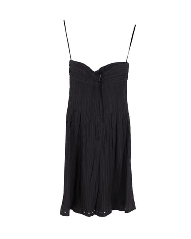 Isabel Marant Étoile Taylor trägerloses Kleid aus schwarzer Baumwolle