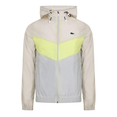 Lacoste - "Anorak" Blousonjacke für Herren (Grau/Limone/Hellblau)