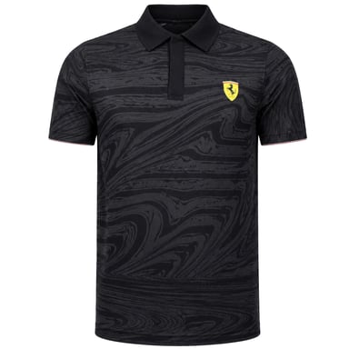 Puma x Scuderia Ferrari Renn Herren Schwarz Polohemd