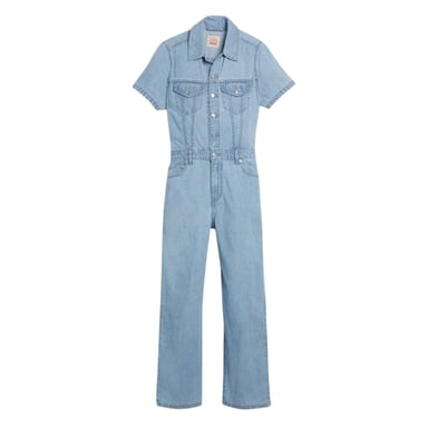 Levis - Jumpsuit für Damen, Denim, kurzärmlig (Blau)
