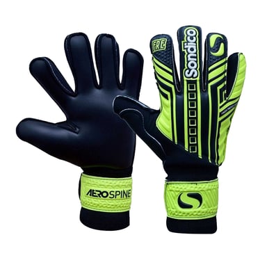 Sondico - "Aerospine" Torhüter-Handschuhe für Herren/Damen Unisex (Schwarz/Sonne)