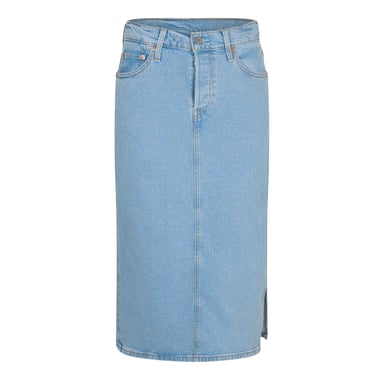 Levis - Midirock für Damen, Seitenschlitz (Hellsteinblau)
