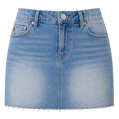 True Religion - "Sadie" Minirock für Damen, Denim (Golden/Gewaschen)