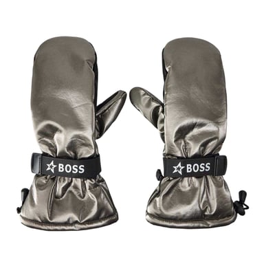 Boss - Metallic-Skihandschuhe für Herren/Damen Unisex, Polyester, Nylon (Grau)