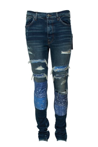 Amiri, Vintage-Patchwork-Bandana-Jeans