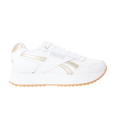 Reebok - "Glide Ripple" Sneaker für Damen, Netzmaterial, Flach (Weiß/Sand)