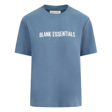 Blank Essentials - T-Shirt für Damen, Übergroßer Boyfriend (Orionblau)