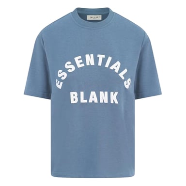 Blank Essentials - T-Shirt für Damen, Übergroßer Boyfriend (Orionblau)