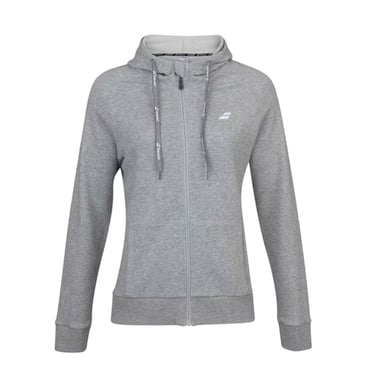 Babolat - Kapuzenjacke für Kinder, Raglanärmel (Grau meliert)