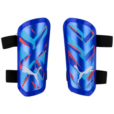 Puma Ultra Light Strap Mens Blue Shin Guards