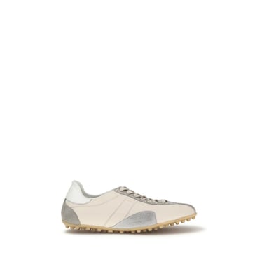 Maison Margiela Beige Kalbsleder Bos Taurus Sportliche Sneakers