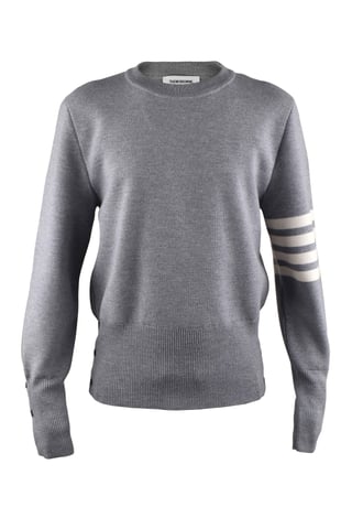 Thom Browne Pullover im Milano-Strickmuster Grau