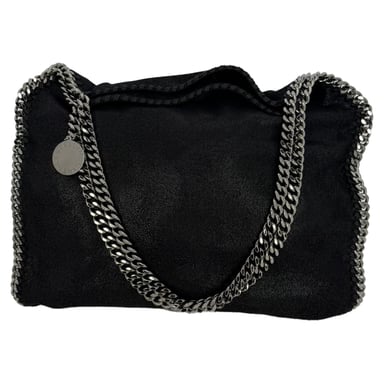 Stella Mccartney Small Falabella Tote Bag in Black Shaggy Deer