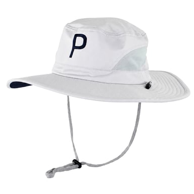 Puma Aussie P Light Grey Golf Bucket Hat