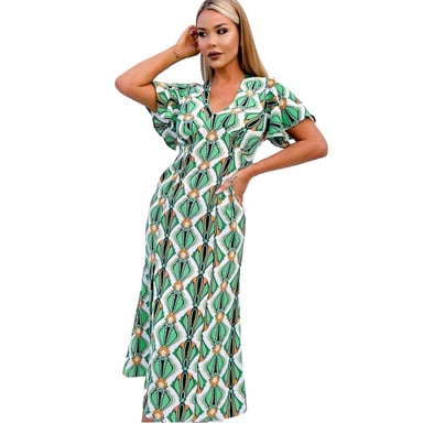 AX Paris - Midikleid für Damen, Schleifendetail (Bunt)