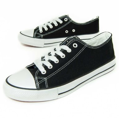 Montevita Herren-Freizeitsneaker, Schwarz mit weißer Sohle