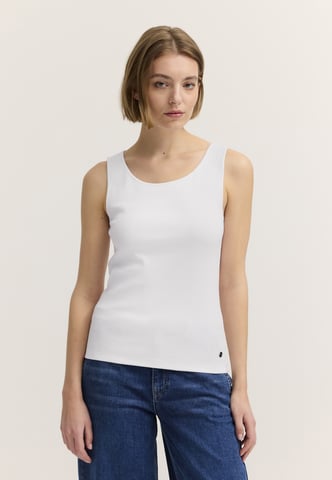 Bugatti Damen Top Baumwoll-Stretch Gerippt