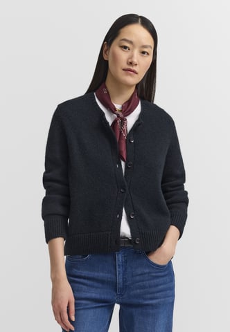 Bugatti Damen Cardigan Alpaka-Mix Rundhals