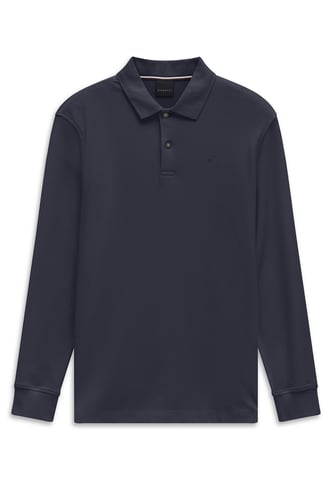 Bugatti Herren Polo-Shirt Baumwolle Langarm