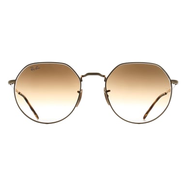Ray-Ban RB3565 Jack 001/51 arista gold braun Verlauf Sonnenbrille