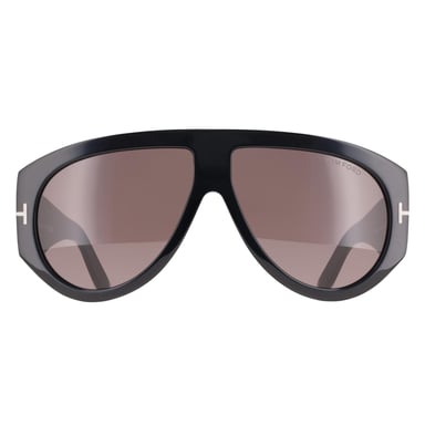 Tom Ford Bronson FT1044 01A glänzend schwarz grau leicht verspiegelt Sonnenbrille