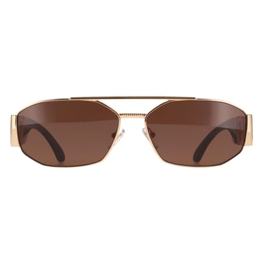 Versace VE2287 100273 Sonnenbrille in Gold und Dunkelbraun