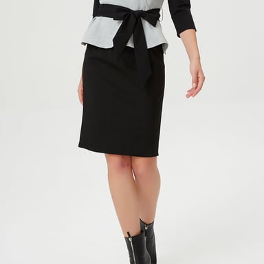 Einfacher gerader Jerseyrock